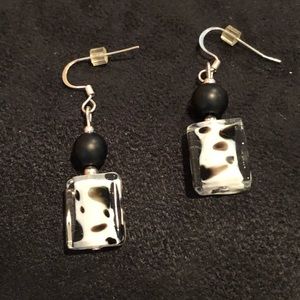 Custom Designed Glass & Earrings